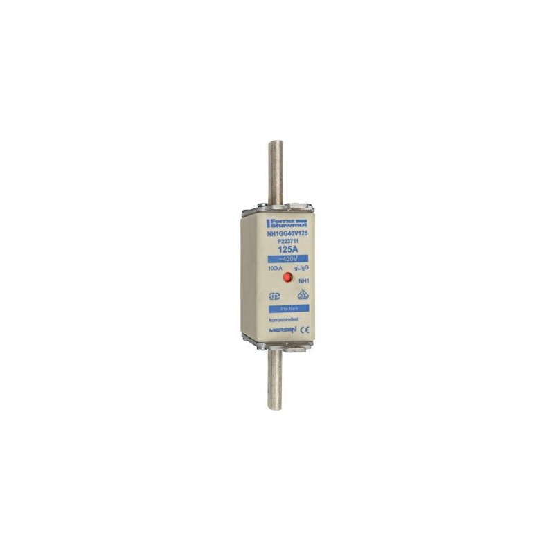 1 pcs - Mersen 125A NH Fuse, NH 1, 400V ac