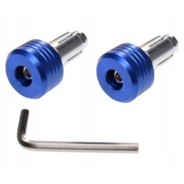 Yamaha zip handlebar ends blue
