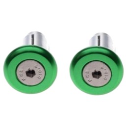 Vespa short green handlebar ends