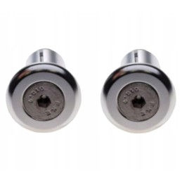 Vespa short silver handlebar ends