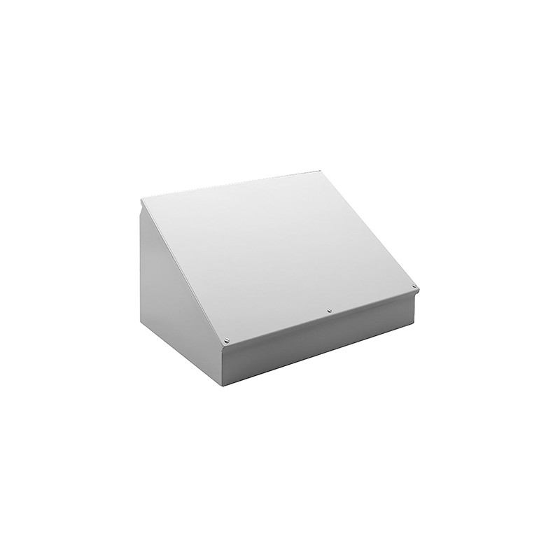 1 pcs - Hammond 1488 Series Grey Steel Desktop Enclosure, Sloped Front, 406 x 182 x 203mm