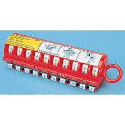 3 pcs - 3M Adhesive Cable Markers, Pre-printed '8'