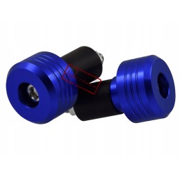 Handlebar ends with blue weights