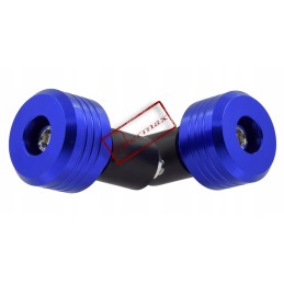Handlebar ends with blue weights