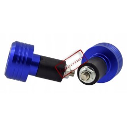 Handlebar ends with blue weights
