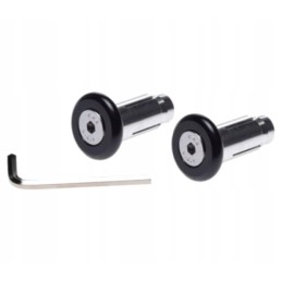 Vespa short black handlebar ends