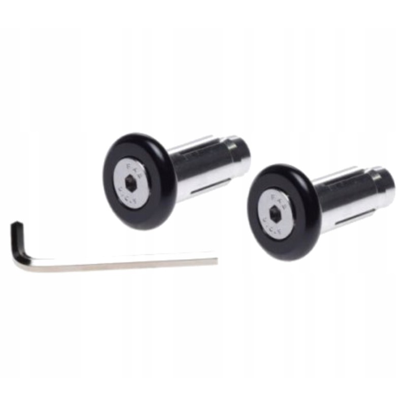 Vespa short black handlebar ends