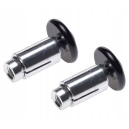 Vespa short black handlebar ends