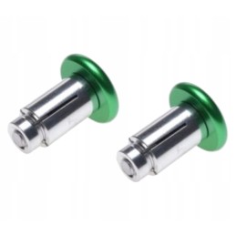 Vespa short green handlebar ends