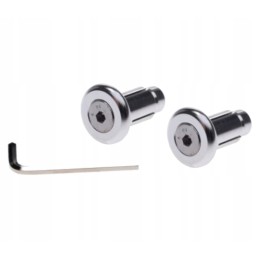 Vespa short silver handlebar ends