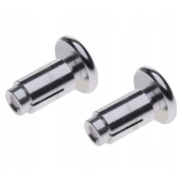 Vespa short silver handlebar ends