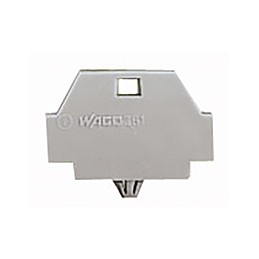 50 pcs - Wago 260 Series End Plate with Snap in Mounting Foot for Use with 260 Series Terminal Block