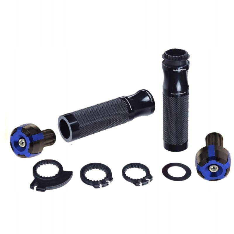 Blue weights, black shifters, Kawasaki, Honda, KTM, Ducati, Aprilia