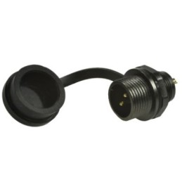 1 pcs - RS PRO Circular Connector, 2 Contacts, Front Mount, Plug, Male, IP67