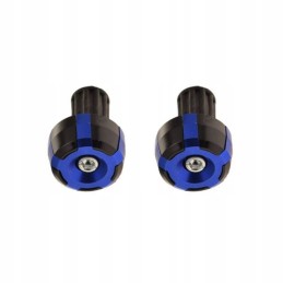 Blue weights, black shifters, 22 mm handlebars