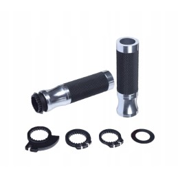 Orange weights, silver shifters for 22 mm handlebars