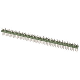 150 pcs - TE Connectivity AMPMODU MOD II Series Straight Through Hole Pin Header, 100 Contact(s), 2.54mm Pitch, 2 Row(s),