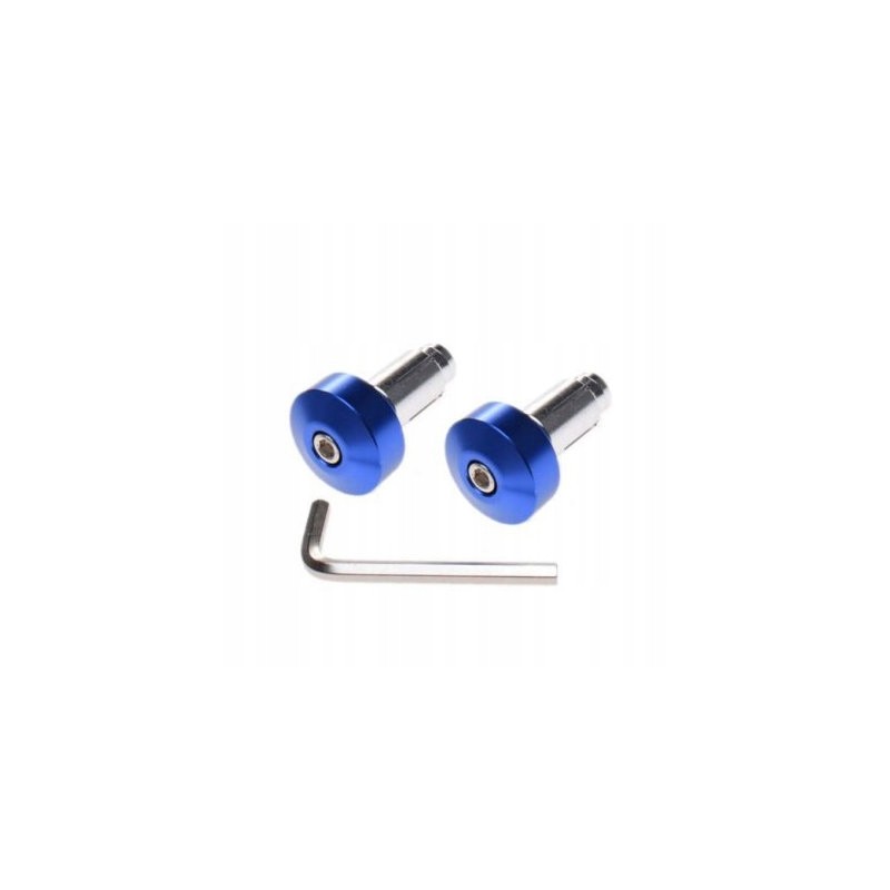 Leoshi handlebar ends, blue, 2 pcs