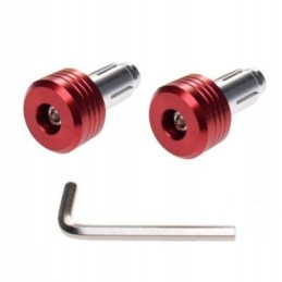 Steering wheel weight end, red Allen key, 2 pcs