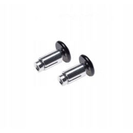 Black split handlebar weight ends