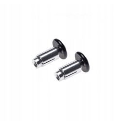 Black split handlebar weight ends