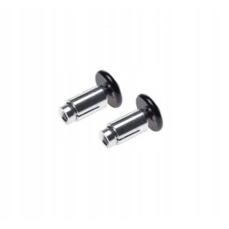 Black split handlebar weight ends