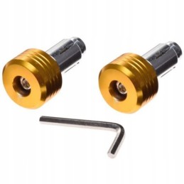 Gold motorcycle handlebar ends, 2 pcs