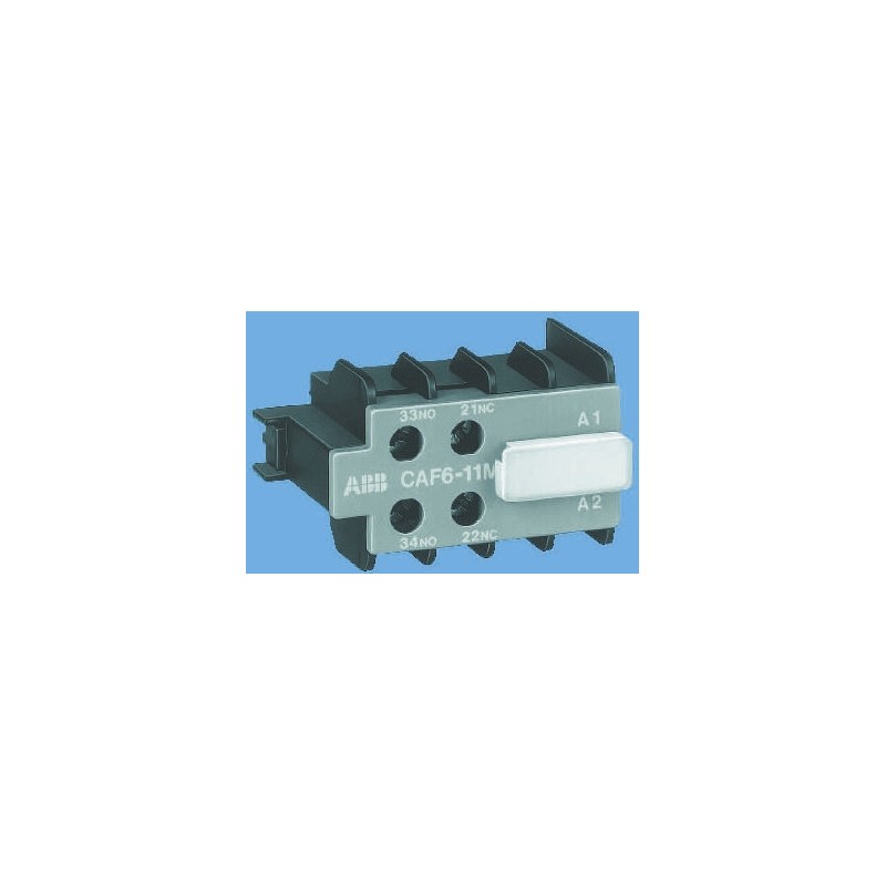 1 pcs - ABB Auxiliary Contact, 2 Contact, 1NC + 1NO, Front Mount
