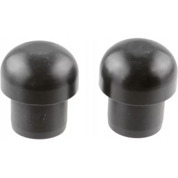 The handlebar ends are black plastic