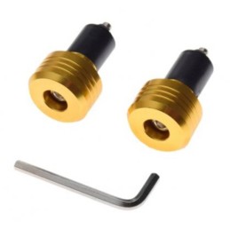 Gold Ducati Honda handlebar ends