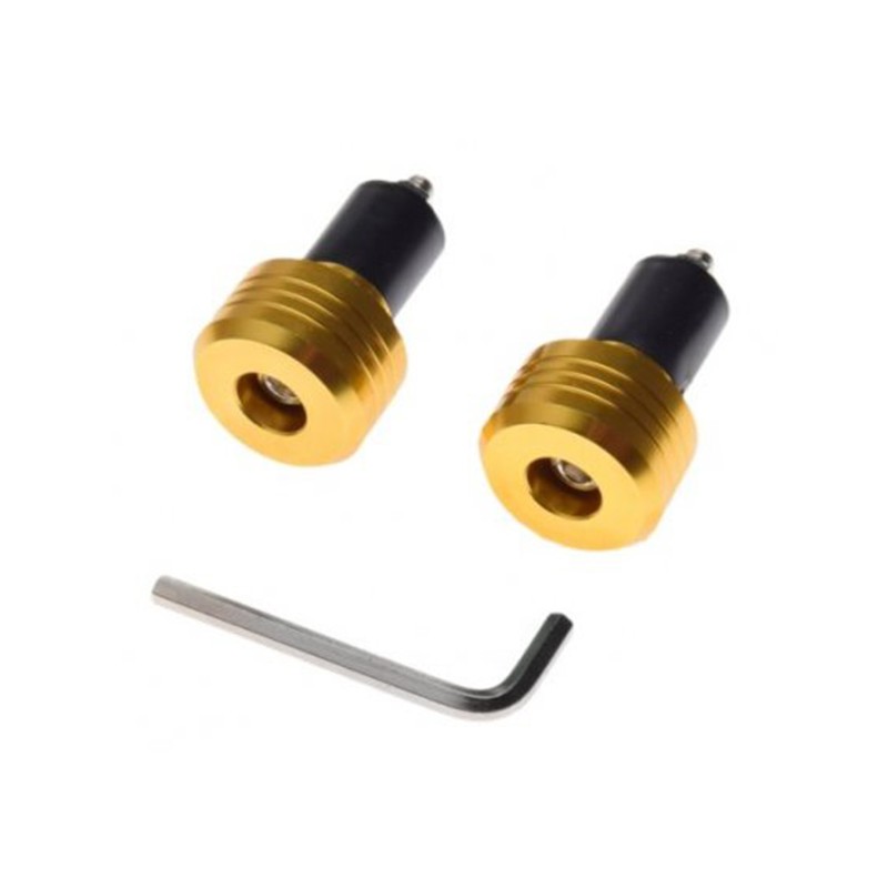 Gold Ducati Honda handlebar ends