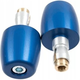Blue handlebar ends