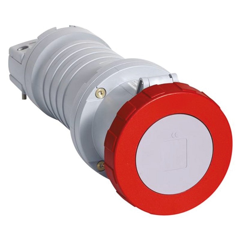 1 pcs - Amphenol Industrial, Tough & Safe IP67 Red Cable Mount 3P + N + E Industrial Power Socket, Rated At 125A, 415 V