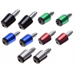 Universal handlebar weight ends, 5 colors