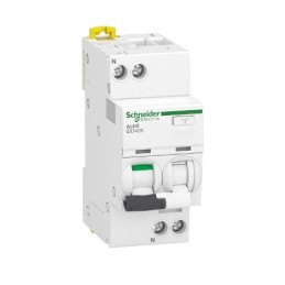 1 pcs - Schneider Electric RCBO, 32A Current Rating, 1P+N Poles, 30mA Trip Sensitivity, Type C, Acti9 Range