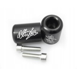Handlebar ends black logo Kawasaki Ninja ZX 2072