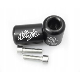 Handlebar ends black logo Kawasaki Ninja ZX 2072