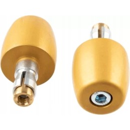 The handlebar ends are gold