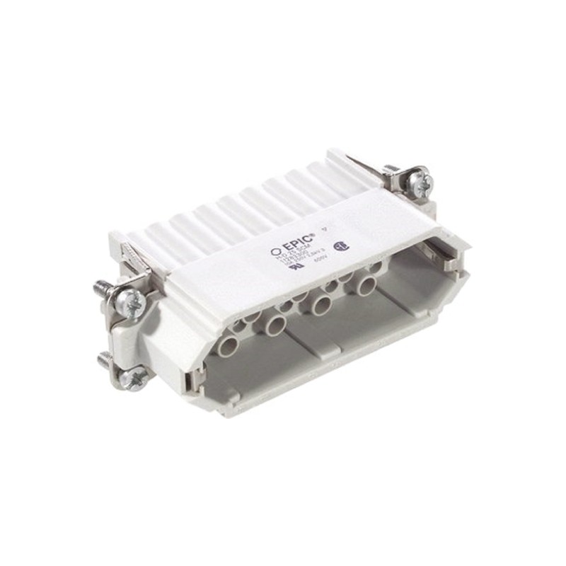 1 pcs - Epic Contact Heavy Duty Power Connector Insert, 10A, Male to Female, H-D Series, 26 Contacts