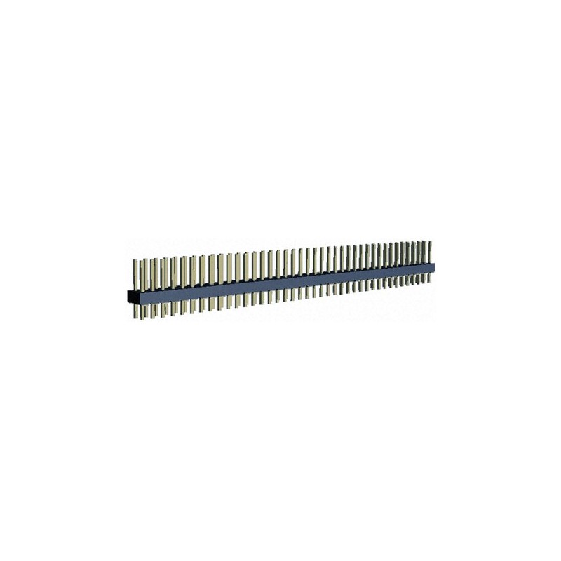 150 pcs - TE Connectivity AMPMODU MOD II Series Straight Through Hole Pin Header, 80 Contact(s), 2.54mm Pitch, 2 Row(s),