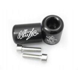 Handlebar ends black Kawasaki Ninja z logo