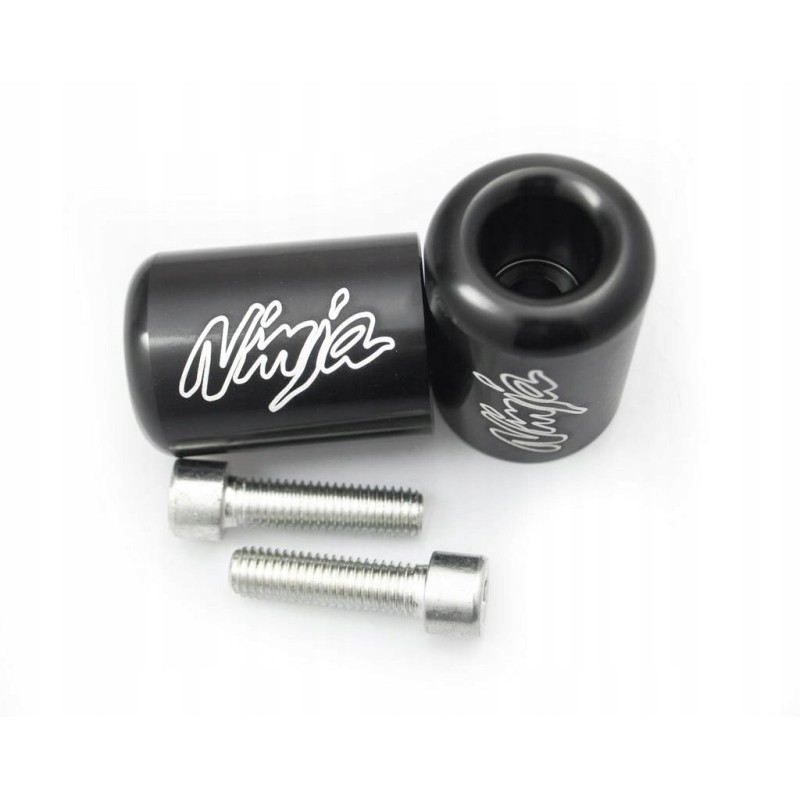 Handlebar ends black Kawasaki Ninja z logo