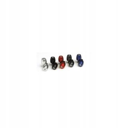 Red Lucas MCL201r handlebar ends