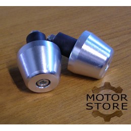 Handlebar weight ends 55g silver aluminum