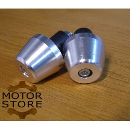 Handlebar weight ends 55g silver aluminum