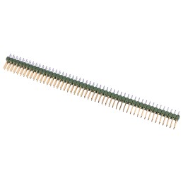 150 pcs - TE Connectivity AMPMODU MOD II Series Straight Through Hole Pin Header, 100 Contact(s), 2.54mm Pitch, 2 Row(s),