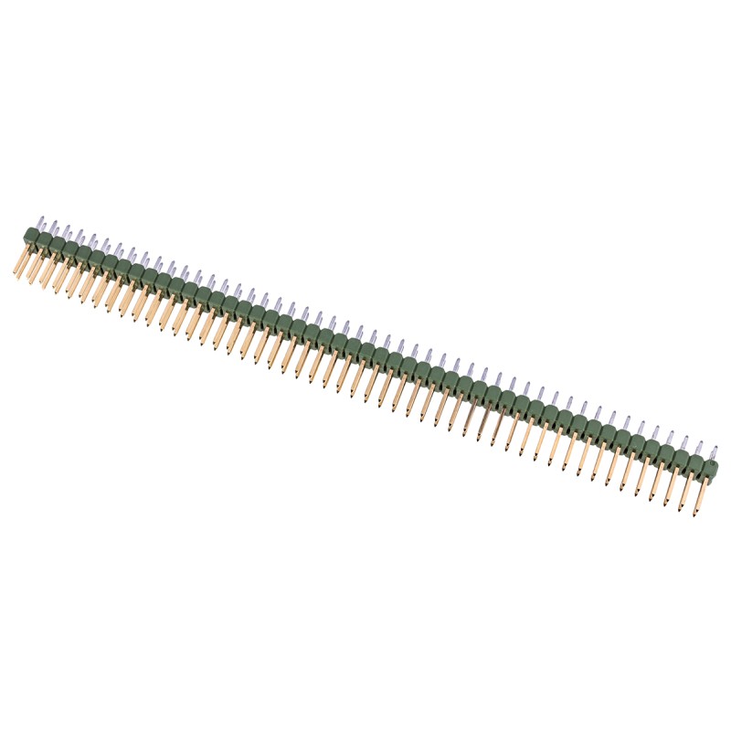 150 pcs - TE Connectivity AMPMODU MOD II Series Straight Through Hole Pin Header, 100 Contact(s), 2.54mm Pitch, 2 Row(s),