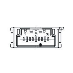 1500 pcs - TE Connectivity, AMP MCP 2.8 Automotive Connector Plug 3 Way