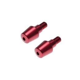 Red Yamaha TDM Y handlebar end weights