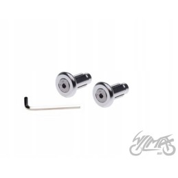 Silver handlebar tip